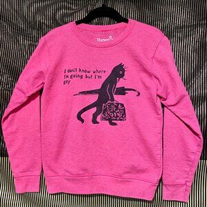 "I don't know where I'm going but I'm gay" Crewneck Sweater